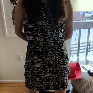 Stylish Black and White Women's Dress